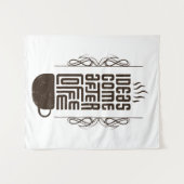 Tenture Idées Après Café, Lettres Typographiques Branchées (Devant (Horizontal))