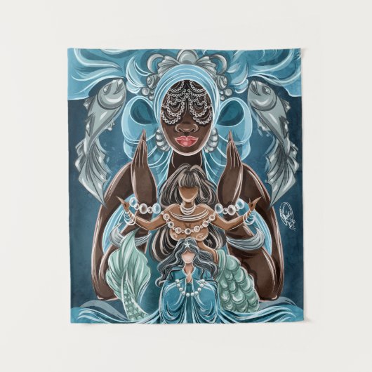 Tenture Iemanjá por Orádia N.C Porciúncula (Devant)