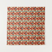 Tenture Ikat Elegance : Conception Motif transparente. (Devant (Horizontal))