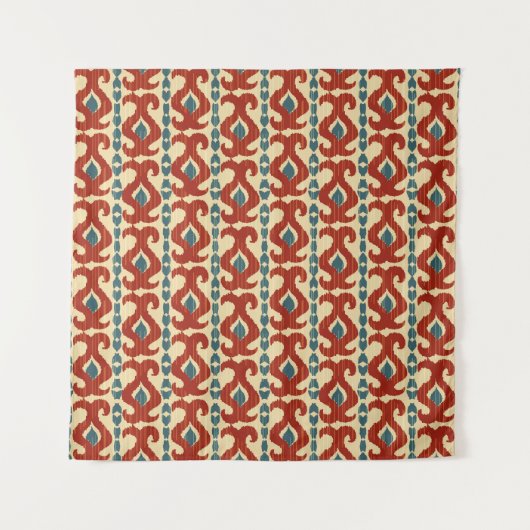 Tenture Ikat Elegance : Conception Motif transparente. (Devant)