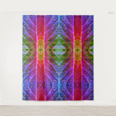 Tenture Ikat rouge et vert (Devant)