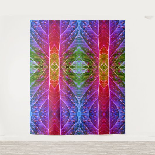 Tenture Ikat rouge et vert (Devant)