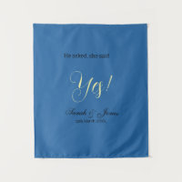 Il a demandé elle a dit oui engagement simple bleu