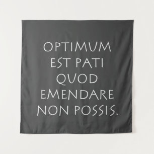 Tenture Il est préférable de supporter ce que l'on ne peut