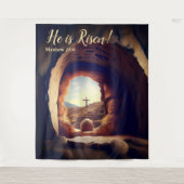 Tenture Il est ressuscité ! Jésus a ressuscité un tombeau (Devant)