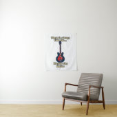 Tenture Il est toujours temps de jouer de la guitare (En situation)