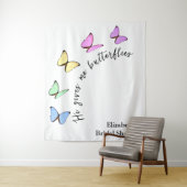 Tenture Il Me Donne Fête des mariées Aux Papillons (En situation)