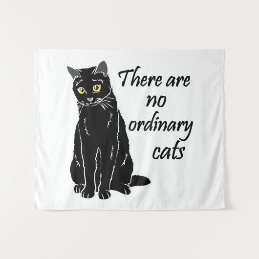 Tenture Il N'Y A Pas De Chats Ordinaires (Devant (Horizontal))