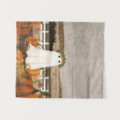 Tenture Il y a un fantôme dans le patch Citrouille à nouve (Devant (Horizontal))