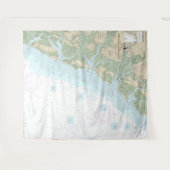 Tenture Ile de Tybee à Doboy Sound Graphique nautique 1150 (Devant (Horizontal))