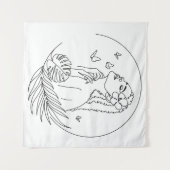 Tenture Île Muse – Féminité Tropicale (Devant (Horizontal))