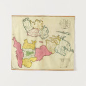 Tenture Îles simples des Anglais de carte (Devant (Horizontal))