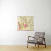 Tenture Îles simples des Anglais de carte (En situation (horizontale))