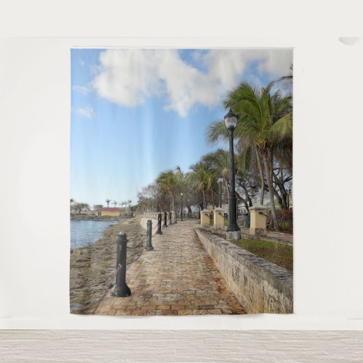 Tenture Iles Vierges américaines St. Croix Topic Waterfron (Devant)