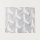 Tenture Illusion d'optique blanche et grise (Devant (Horizontal))