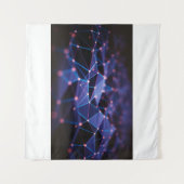 Tenture Illustration 3D. arrière - plan Abstrait, connexio (Devant (Horizontal))