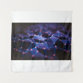 Tenture Illustration 3D. arrière - plan Abstrait, connexio (Devant)