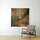 Tenture Illustration 3D Art Déco, fond d'écran publicitair (En situation)