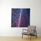 Tenture Illustration 3D, maillage en relief représentant l (En situation (horizontale))