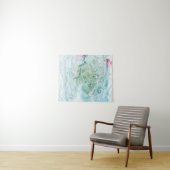 Tenture Illustration abstraite multicolore (En situation (horizontale))
