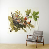 Tenture Illustration Audubon American Robin Wildlife Bird (En situation (horizontale))