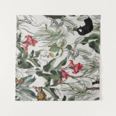 Tenture Illustration botanique tirée à la main par un Moti (Devant (Horizontal))