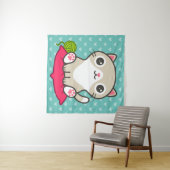 Tenture Illustration Cute Kitty (En situation (horizontale))