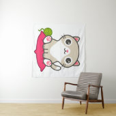 Tenture Illustration Cute Kitty (En situation (horizontale))