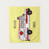 Tenture Illustration d'ambulance (Devant)