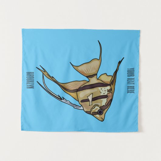 Tenture Illustration d'angelfish (Devant (Horizontal))