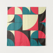 Tenture Illustration d'art computationnel géométrique abst (Devant (Horizontal))