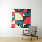 Tenture Illustration d'art computationnel géométrique abst (En situation)