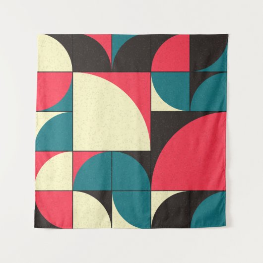 Tenture Illustration d'art computationnel géométrique abst (Devant)