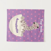 Tenture Illustration d'autruche pour bébé à couver mignon (Devant (Horizontal))