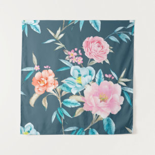 Tenture Illustration de belles fleurs dessinées par ordina