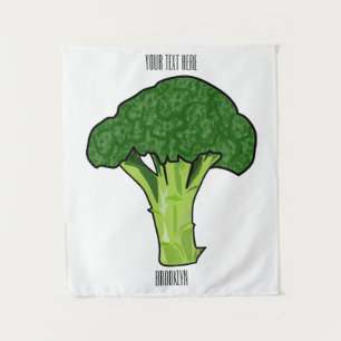 Tenture Illustration de Broccoli