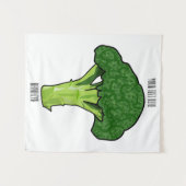 Tenture Illustration de Broccoli (Devant (Horizontal))