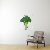 Tenture Illustration de Broccoli (En situation)
