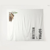 Tenture Illustration de cabane terreuse calme (Devant (Horizontal))