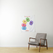 Tenture Illustration de caricature de macarons marrant mig (En situation)