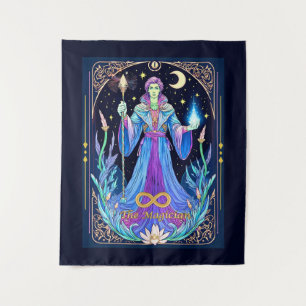 Tenture Illustration de carte de tarot, Le Magicien