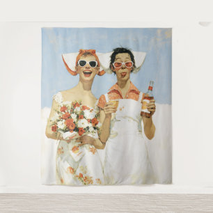 Tenture Illustration de célébration de demoiselles d'honne