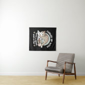 Tenture Illustration de chat Lover - Curled Up & Cosy (En situation (horizontale))