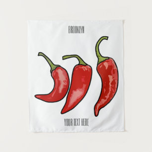 Tenture Illustration de chili