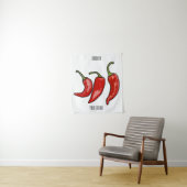 Tenture Illustration de chili (En situation)