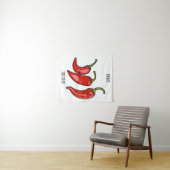 Tenture Illustration de chili (En situation (horizontale))
