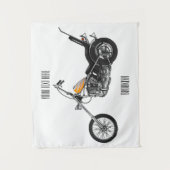 Tenture Illustration de Chopper Motorcycle 1950 (Devant)