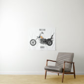 Tenture Illustration de Chopper Motorcycle 1950 (En situation (horizontale))
