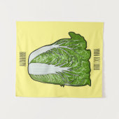 Tenture Illustration de chou chinois (Devant (Horizontal))