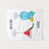 Tenture Illustration de cocktail (Devant (Horizontal))